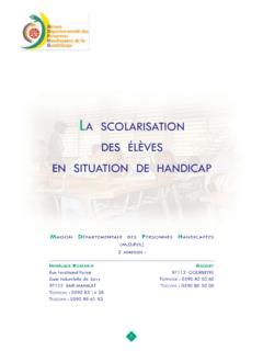 LA SCOLARISATION DES ÉLÈVES EN SITUATION DE HANDICAP la scolarisation