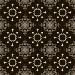 Seamless Assyrian Pattern Vector Images Over