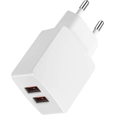 CREAPICO USB Ladegerät 5V2 1A 2 Port Netzteil USB Stecker Steckdose