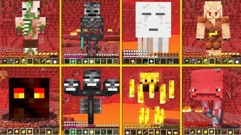 Minecraft Nether Mobs Battle Which Hell Mob Is The Best MONSTER