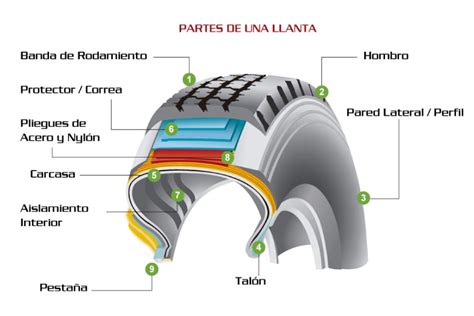 Partes De Una Llanta De Camion