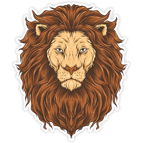 Sticker Thoughtful Lion