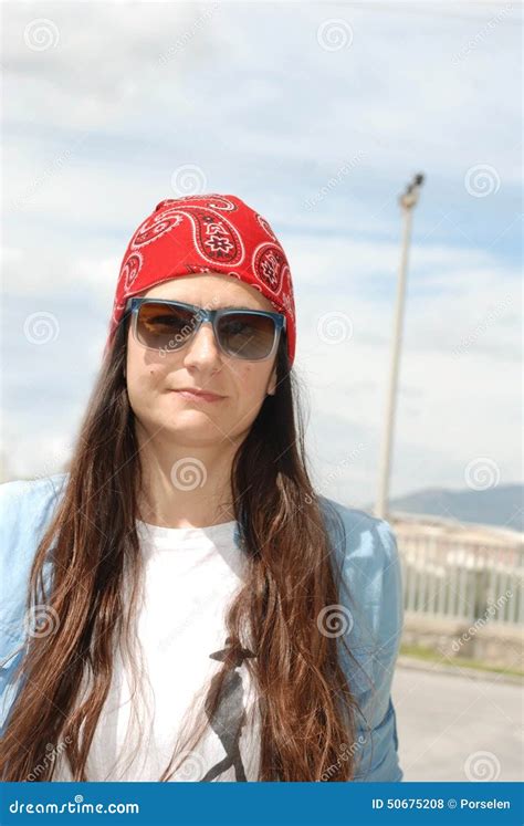 Bandana Stock Photo Image Of Flame Female Attractive 50675208