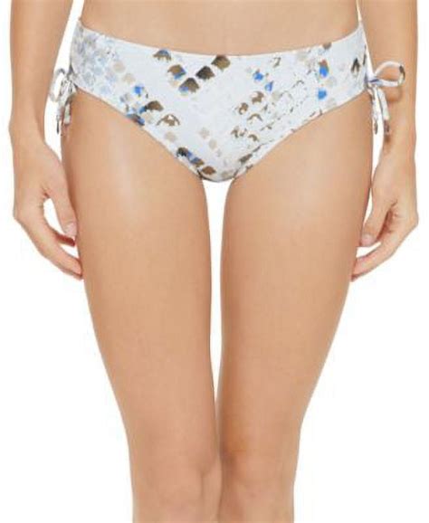 Dkny Splash Multi Snake Printed Side Tie Bikini Swim Bottom Us Large