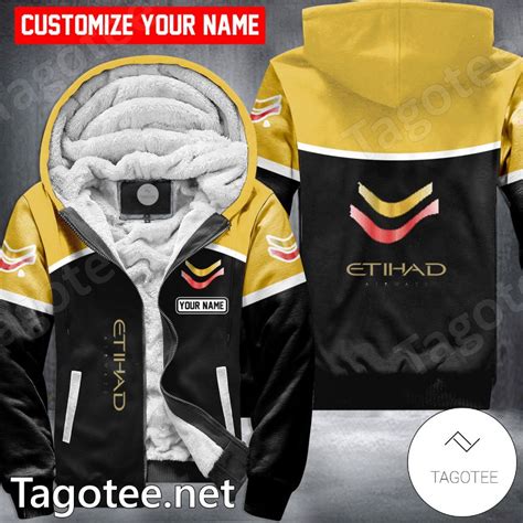 Etihad Airways Custom Uniform Fleece Hoodie - MiuShop - Tagotee