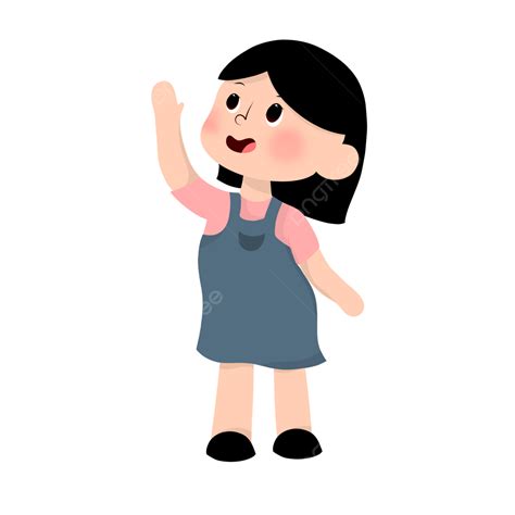 Cute Girl Cartoon Girl Kids Character Png Transparent Clipart Image