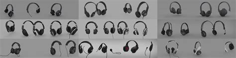 Low Poly Headphones Polygon D Render Belender Stable Diffusion