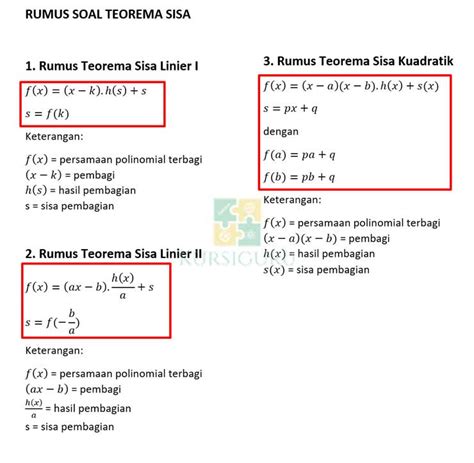 Contoh Soal Teorema Sisa Dunia Sosial Riset