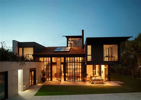 House And Photography Studio By Olson Kundig With Pivoting Steel Doors