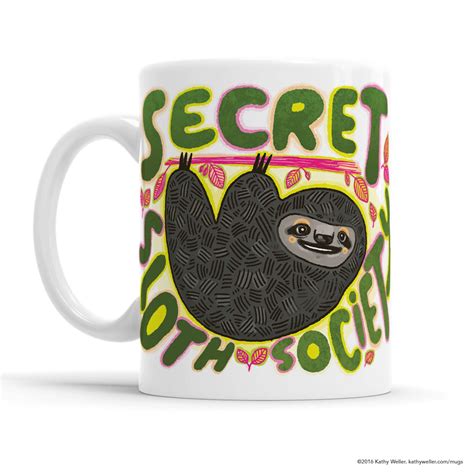 Funny Sloth Mug Sloth Party Sloth Coffee Cup Cute Sloth | Etsy