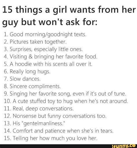 15 Things A Girl Wants From Her Guy But Wont Ask For 1 Good Morninggoodnight Texts 2