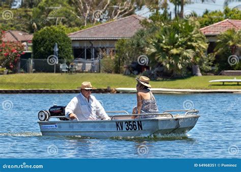 Mature Couple Enjoying A Boat Ride Editorial Photo Image Of Senior Passenger