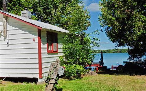 Bruce Bay Cottages & Lighthouse, Bruce Mines, Northern Ontario, Canada