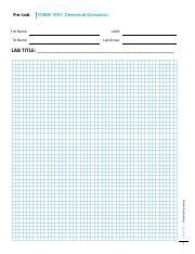 Chemical Dynamics Pre-Lab: An Introduction to CHEM 1001 | Course Hero