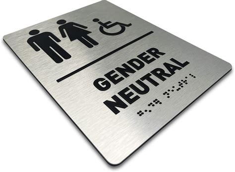 Buy Gender Neutral Restroom Sign By Gds Ada Compliant Wheelchair