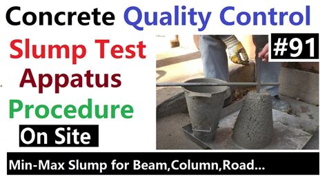 Slump Test Of Concrete To Check The Work Ability Of Concrete In Urdu