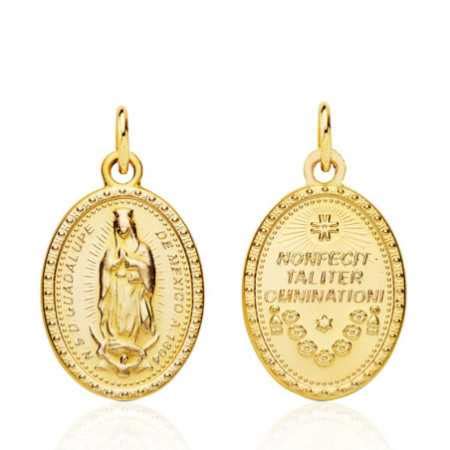 Medalla Mm Virgen De Guadalupe Mexicana Kt Oval