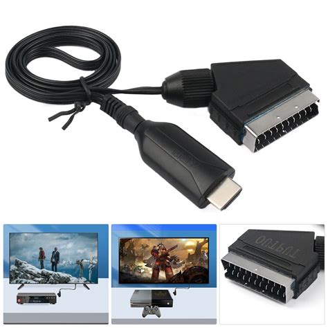 Scart To Hdmi Converter Cable Scart Hdmi Old Dvd To Hd Tv Video Adapter