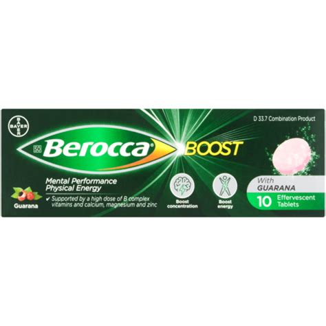 Berocca Boost Effervescent Tablets 10 Pack Energy Tablets Bars And Gels Sports Nutrition