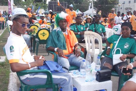 Can 2023 Joie Des Supporters Après La Victoire Des éléphants De Côte D