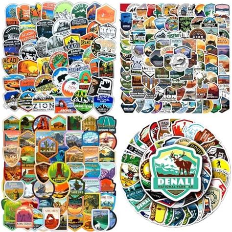 Amazon National Park Sticker Pack Set Pcs All Major Usa