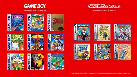 Game Boy Game Boy Advance Games Launch On Nintendo Switch Online Today