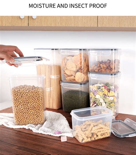 24 Piece Pack Plastic Airtight Dry Pasta Kitchen Organizer Pantry