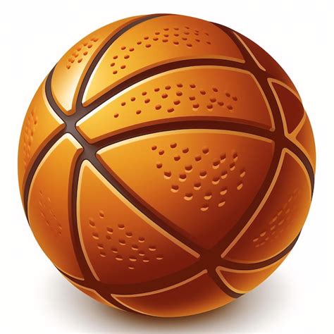 Premium AI Image | An orange basketball with the number 3 on it