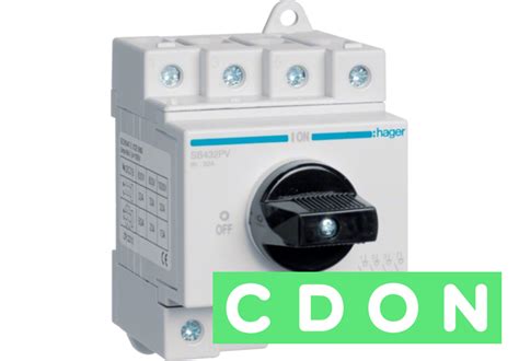 Hager DC-frånskiljare SB432PV (SB432PV) | CDON