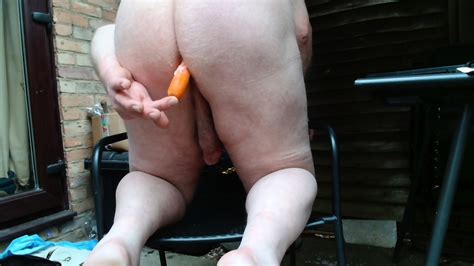 Me Playing Naked In My Garden With A Carrot In My Ass