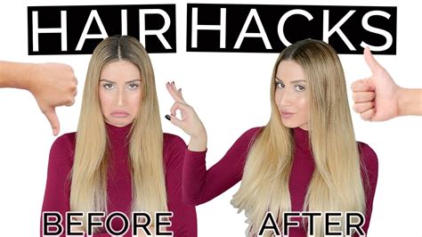 Freaking Genius Hair Hacks To Get Super Thick Voluminous Hair Youtube