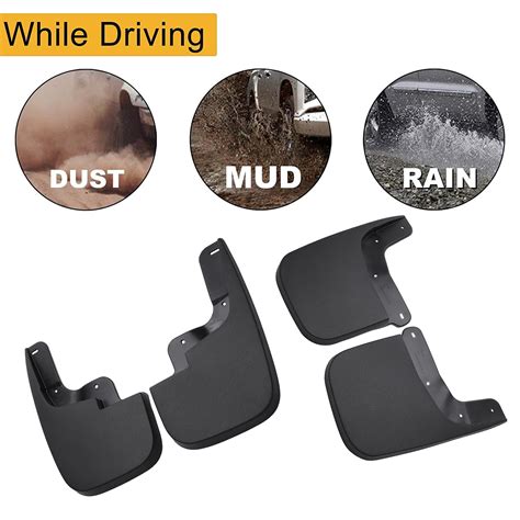 Kinwrdsn Mud Guard Mud Flaps Guards Splash All Weather Guard Mud For