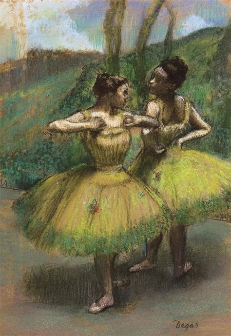 Эдгар Дега. Две балерины в желтых платьях | Degas ballerina, Edgar ...