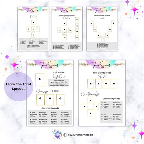 Tarot Journal Printable Tarot For Beginner Learn Tarot Book Etsy