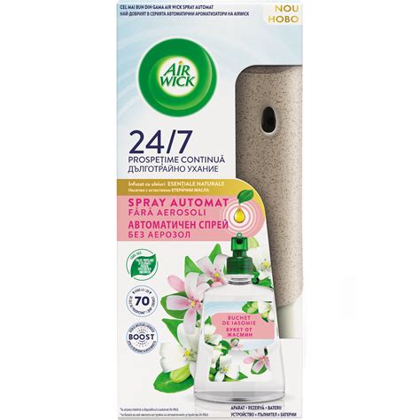 Ароматизатор за стая Air Wick, Автоматичен спрей без аерозоли, Букет от ...