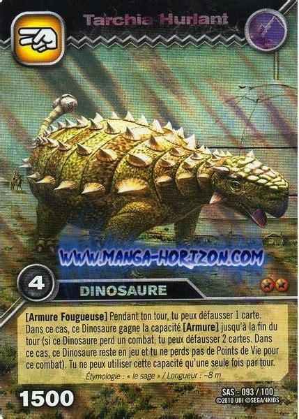 Dinosaur King Lanzhousaurus Card