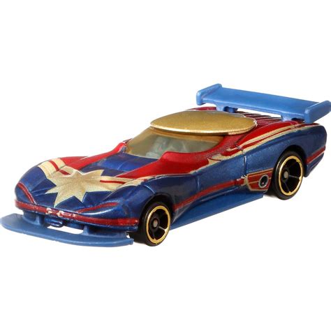 Carrinho Hot Wheels Marvel Capitã Marvel Captain Marvel FYV Mattel Toyshow Tudo de