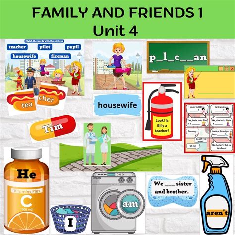 Материалы :: Материалы к УМК :: Family and friends 1 Unit 4