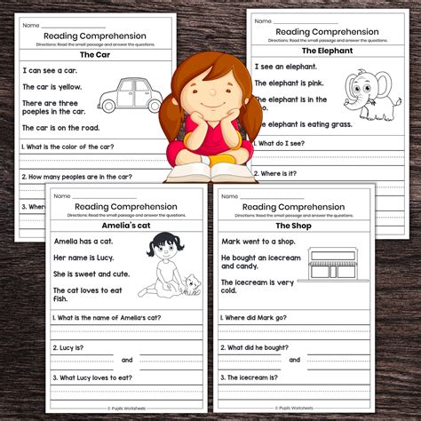 Reading Comprehension Worksheets For First Grade Phonics Pupils Worksheets Library