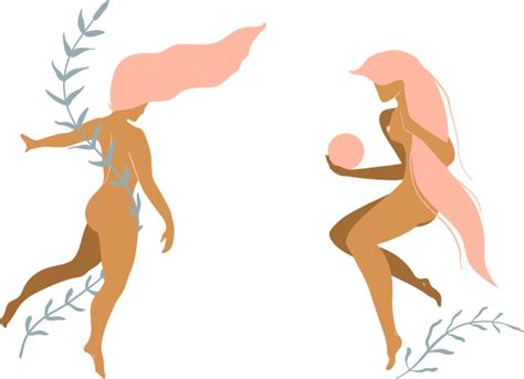 Nude Woman Line Art Vector Images Over