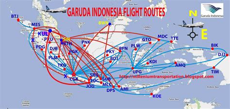 Rute Pesawat Rute Penerbangan Garuda Indonesia