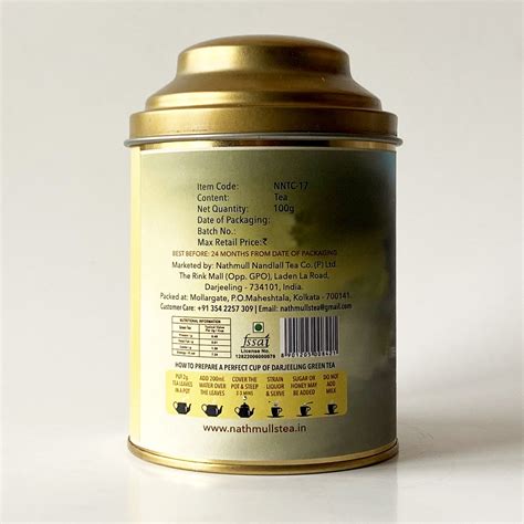 Darjeeling Loose Leaf Green Tea Nathmulls Of Darjeeling