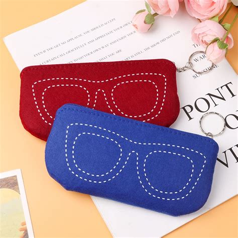 2022 Fashion Soft Felt Glasses Case Portable Unisex Glasses Box