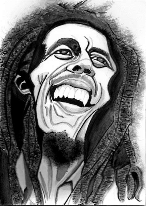 Caricature Bob Marley