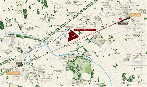 現地案内図｜【公式】アトラスシティ千歳烏山グランスイート旭化成の分譲マンション