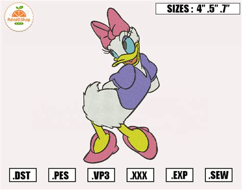 Daisy Duck Embroidery Designs Disney Embroidery Design File Inspire Uplift