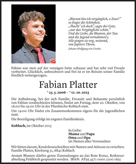 Gedenkkerzen Von Fabian Platter Todesanzeigen Vorarlberger Nachrichten