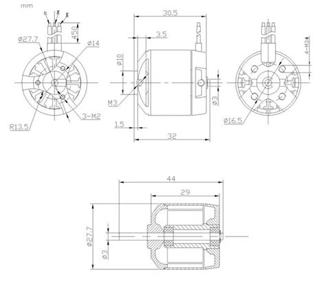 Moteur DM2215 Kv950 De PRO TRONIK S03872217 RC Riders