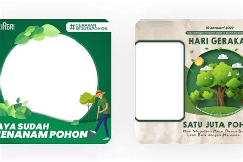 Link Twibbon Hari Gerakan Satu Juta Pohon Cocok Dibagikan Di