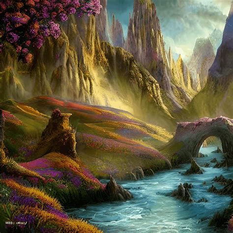 Fantasy Landscape Concept Art · Creative Fabrica